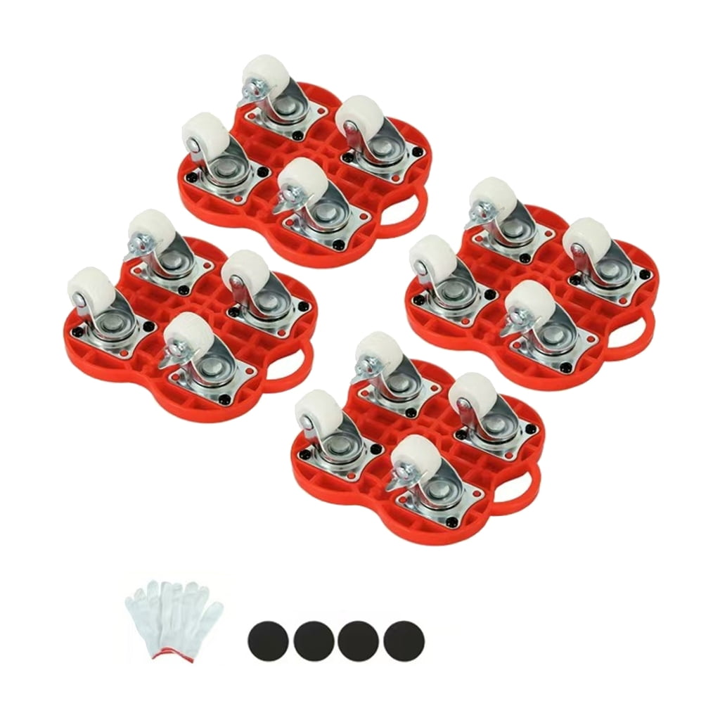 Furniture Moving Transport Roller Set Heavy Duty Furniture Lifter Labor Saving Appliance Mover Sliders Easy Safe Large