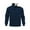 #H-Navy, variant on GuangCheng George Plush Sherpa Lined Sweatshirts for Men Half Zip Pullover Coll Kangaroo Pocket Warm Comfort Casual Tops,Khaki,L