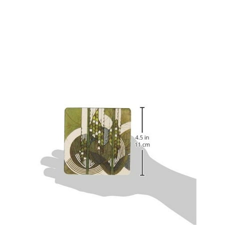 Frank Lloyd Wright Coasters - CoasterStone AS1840 Absorbent Coasters, 4-1/4-Inch, 'Frank Lloyd Wright Graphic Designs', Set of 4