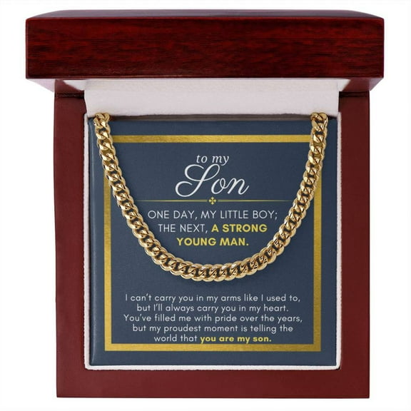 Gift For Son, A Strong Young Man, Cuban Chain Men Necklace