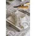 thumbnail image 3 of DII 60x84" Modern Cotton Christmas Collage Tablecloth in Silver, 3 of 6