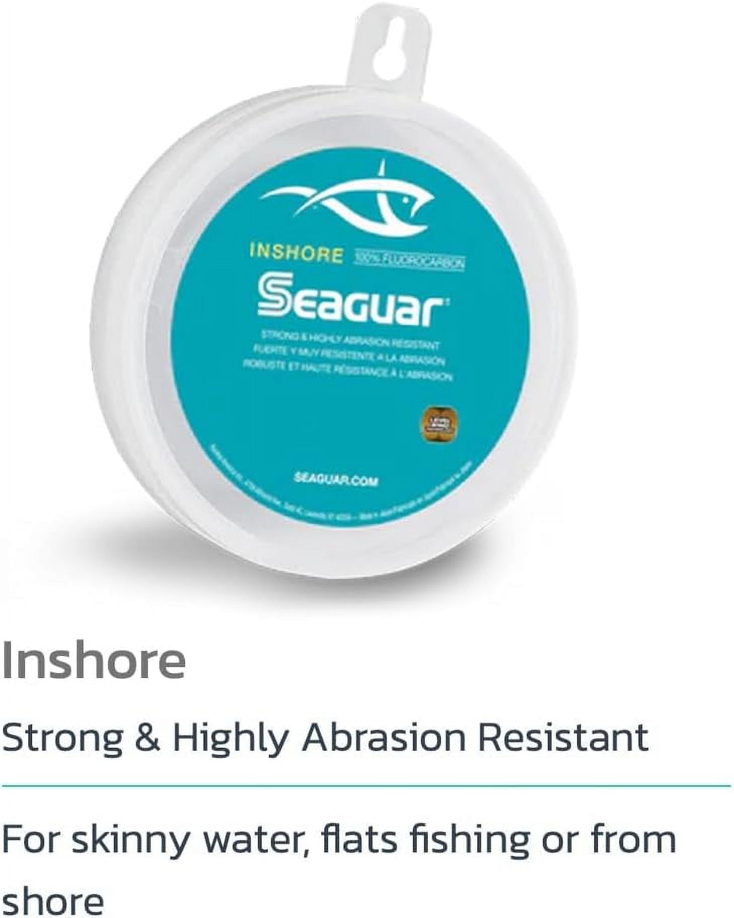 Seaguar InShore 100% Fluorocarbon Fishing Line 30lbs, 100yds Break