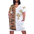 thumbnail image 1 of Vestido holgado con bolsillos para mujer moda etíope Verano, 1 of 6
