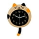 thumbnail image 3 of Reloj de pared de gato con cola, colección de animales, elegante reloj colgante de pared para decoración del hogar Grano de madera, 3 of 9