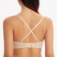 thumbnail image 5 of MELENECA Women's Stay-Put Multiway Wireless Lightly Padded Push Up Strapless Bra Beige 40B, 5 of 6