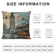thumbnail image 5 of Nawypu  USA City Indianapolis Cushion Cover Cities in Indiana States Throw Pillow Case Cityscape Watercolor Print Pillows Nursery Decor Modern Linen Throw Pillow Covers for Sofa, 5 of 5