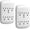 2 Pack, variant on Surge Protector Wall Mount 6-Outlet Extender 2 Pack, 3 Prong Grounded Multi Plugs Power Strip Adapter Tap with Light, 15A/125V Low-Profile for & Office & Travel -ETL-White