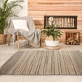 thumbnail image 2 of LR Home Natalie Ria Tan/Black Striped Transitional Jute Blend Area Rug, 9' x 12', 2 of 8