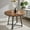 Rustic Brown + Black, variant on Demi Bonn 47" Round Dining Table,Cross Base 8 Metal Legs,Adjustable Pads,Natural