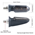thumbnail image 2 of 4x Motorcycle Turn Signals 12V Universal Front Rear Blinker Super Bright Amber for Motorbike Scooter Off Road Quad Cruiser, 2 of 8