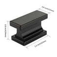 thumbnail image 4 of Furniware 10 Pack Heavy Duty Cabinet Door Drawer Square Knobs,  Oil Rubbed Bronze Knob, 4 of 5