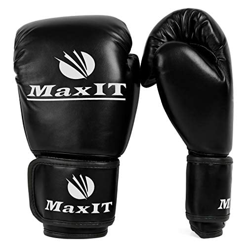 Junior & Adults Boxing Gloves & Focus Pad Set Hook & Jab Sparring Punchbag Glove 