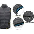 thumbnail image 4 of Mapamyumco Men's Lightweight Puffer Vest Outdoor Warm Sleeveless Jackets Recycled Insulation Grey M, 4 of 7