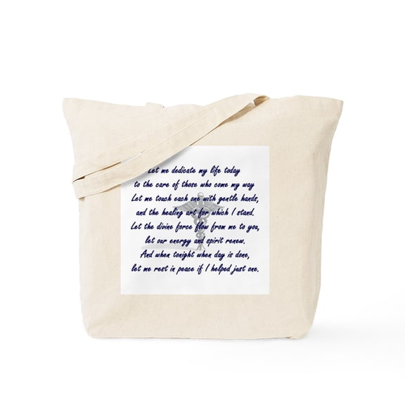 CafePress - Physical Therapist's Prayer Tote Bag - Unisex Canvas Tote Bag, Beige, 1-Piece