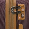 thumbnail image 3 of Homestock City Chic 3-Pc Spinner Tsa Combination Lock Luggage Set - Burgundy - Lightweight Abs, 3-Digit Tsa Lock, Spinner Wheels, Dual Interior Compartments, Compression Straps, 3 of 5