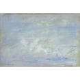 thumbnail image 3 of Monet, Claude 14x11 Black Modern Framed Museum Art Print Titled - Boat on the Thames, Impression of Mist, 3 of 5