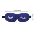 thumbnail image 2 of Unique Bargains 1 Pc Eyelash Pattern 3D Eye Mask for Rest for Travel Polyester Sponge Dark Blue, 2 of 4