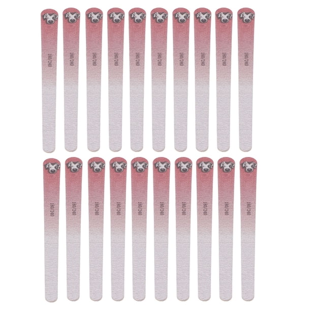 Limas de uñas, limas de uñas de 20 piezas Limas de pulido de uñas dobles Limas de pulido de uñas Rendimiento de primer nivel