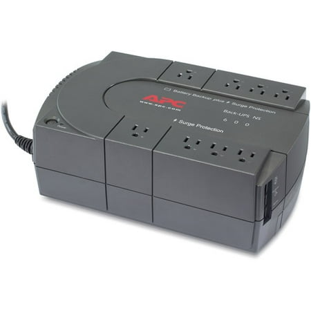 APC Back-UPS 600VA Uninterruptible Power Supply Battery Backup and Surge Protector with 8 Outlets, BN600G