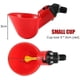 thumbnail image 3 of Bebedero para pollos, 5 uds., bebedero automático para gallinas y pollitos, tazas para pollo de acero inoxidable, pezones laterales horizontales, bebedero para pollos, aves de corral y conejos (tazón de agua con tornillo fijo) brillar Electrónica, 3 of 5