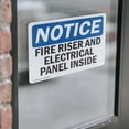 thumbnail image 4 of (2 Pack) Fire Riser And Electrical Panel Inside OSHA Notice Sign, 4 of 7