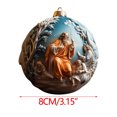 thumbnail image 6 of KCEHTA Nativity Christmas Ornaments, Nativity Ornaments for Christmas Tree, Nativity Scene Ornaments, Christian Christmas Ornaments, Acrylic Flat Christmas Tree Hanging Ornaments, 6 of 6