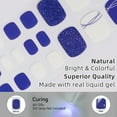 thumbnail image 4 of DUKASOU Toenail Stickers-Semi Cured Gel Toenail Strips-Klein Blue, Long Lasting DIY Salon Nail Art Stickers Kit for Adults, 26 Count, 4 of 7