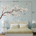 thumbnail image 5 of Decowall Sg4-2213 Pegatinas De Pared De Árbol De Flores Orientales, Pegatinas De Flores De Cerezo Blanco, Despegar Y Pegar, Dormitorio, Sala De Estar, Murales De Flores, Decoración Floral, Pájaros, Mu, 5 of 5