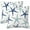 Nautical Starfish, variant on Mid-Century Drop Shapes Throw Pillow Cover Case Modern Retro Style Throw Pillows Set of 2 Super Soft Pillow Covers 18x18 Inches Farmhouse Home Decor for Living Room Bedroom Sofa Couch Cushion Cover