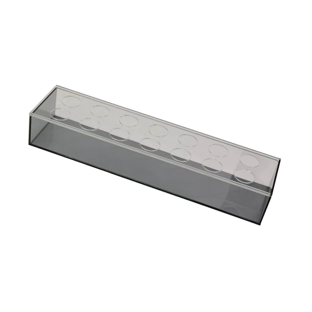 kurtrusly Hydroponics Plants Holder Home Living Room Acrylic Flower Vase Rectangular Gray 14 Hole