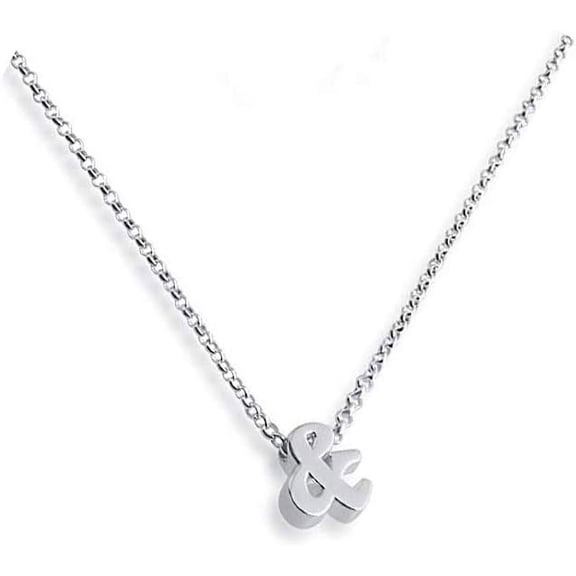 Ay Dainty And Symbol Ampersand Necklace Gold Silver Plated[Z4896]