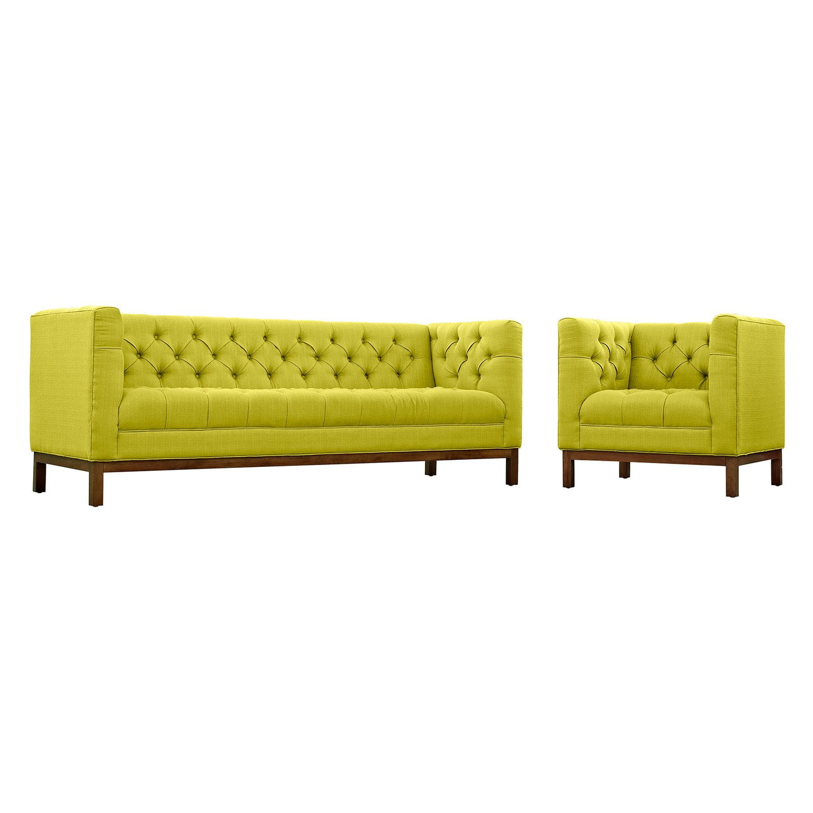 Modway Panache Living Room Set, Upholstered, Set of 2 (Armchair and