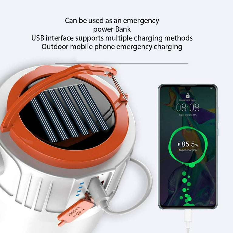 Teblint LED Camping Lantern Rechargeable, Solar, 600 Lumens photo 8