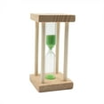 thumbnail image 3 of EeaseCA Mini Hourglass Timer Sandglass One Minute Sand Timer Sand Clock Home Decor Kids Gift (Green Sand), 3 of 8