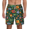 thumbnail image 2 of Goofa Christmas Gift Printed Men's Swim Trunks Board Shorts Quick Dry Mens Swimming Trunks with Compression Liner,Breathable Fit Hawaii Beach Shorts-Large, 2 of 9
