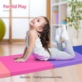 thumbnail image 6 of Matladin 8 FT Folding Gymnastics Gym Exercise Aerobics Mat, 8’x 2’ x 2” PU Leather Tumbling Mats for Stretching Yoga Cheerleading Martial Arts, Play, 6 of 7