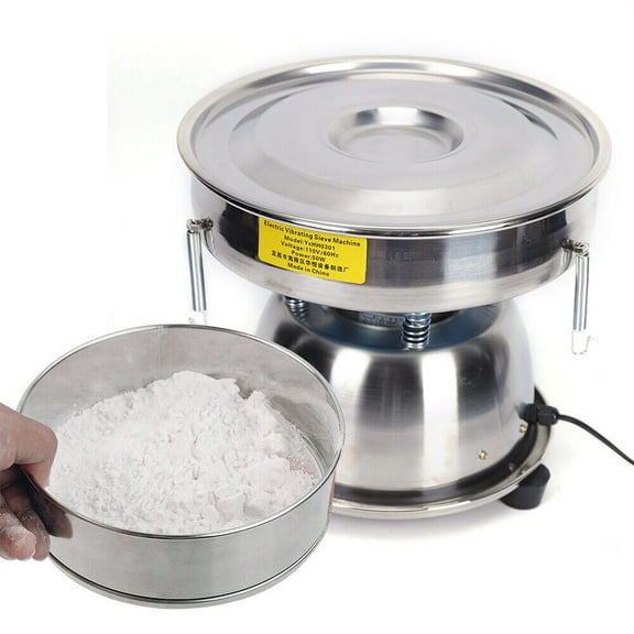 110 V Stainless Steel Electric Vibrating Sieve Flour Sifter for Herbal Powder Granules