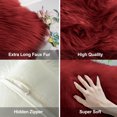 thumbnail image 2 of Sanmadrola Pillow Covers Throw Pillow Covers Pillow Protector with Hidden Zipper Furry Long Faux Fur 18''x18'' 2 Pack, 2 of 7