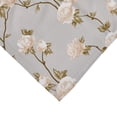 thumbnail image 3 of Melange Home Printed Design Cotton Collection 400 Thread Count Ivory Alabaster Rose Duvet Set King - 3 Piece, 3 of 4
