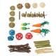 thumbnail image 3 of 20 piezas juguetes para masticar hámster, esponja de troncos, bola de ratán, pastel de hierba, rama de manzana, juego de juguetes para masticar conejo de bambú dulce, 3 of 5