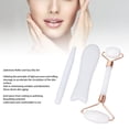 thumbnail image 3 of Ensemble Rouleau de Jadestone et Gua Sha, Baguette de Massage Manuelle pour Réduire les Rides de la Peau Jadestone Vert, Jadestone Blanc, 3 of 7