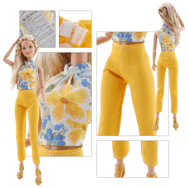 ENOCHT 5 Tenues Complètes Pour Poupée 11,5 Pouces – Hauts Casual, Jeans, Baskets Assorties, Vêtements Faciles à Enfiler – Lot De 5 Pour Jeux D’imagination