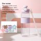 thumbnail image 5 of Sonducket Botella de agua de silicona para café, leche, taza de paja, deportes, viajes, senderismo, escuela de equitación, playa, estudiante, Ropa Deportiva, Zapatos Rosado, 5 of 6