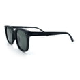 thumbnail image 6 of Hipster Vintage Style Plastic Rectangle Horn Rim Fashion Sunglasses [Matte Black - Green], 6 of 8