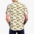 thumbnail image 6 of Wukai Leopard Print Men’s Polo Shirts,Quick-Dry Athletic Shirt,Classic Fit Shirts-Medium, 6 of 8