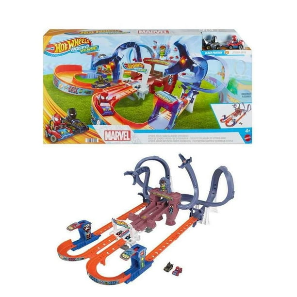 Pista de Juguete Hot Wheels RacerVerse Spiderman Máxima Velocidad