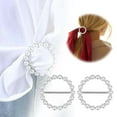 thumbnail image 1 of Elegant Accessory Clip for Buttons High-End Ring Pearl Rhinestone Decoration for Fashionable Scarf Styling, 1 of 6