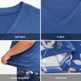 thumbnail image 3 of Plus Size Pajamas, PUTUO Womens Pajama Sets, Plus Size Short Sleeve V Neck Capri Pants Pajama Sets, Soft Ladies Pajamas Sleepwear Loungewear, 3 of 7