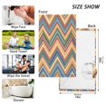 thumbnail image 6 of Yayeee 100% Cotton Hand Towels for Bathroom 16" x 28" Soft Absorbent Kitchen Towel, Orange Geometric, 6 of 7