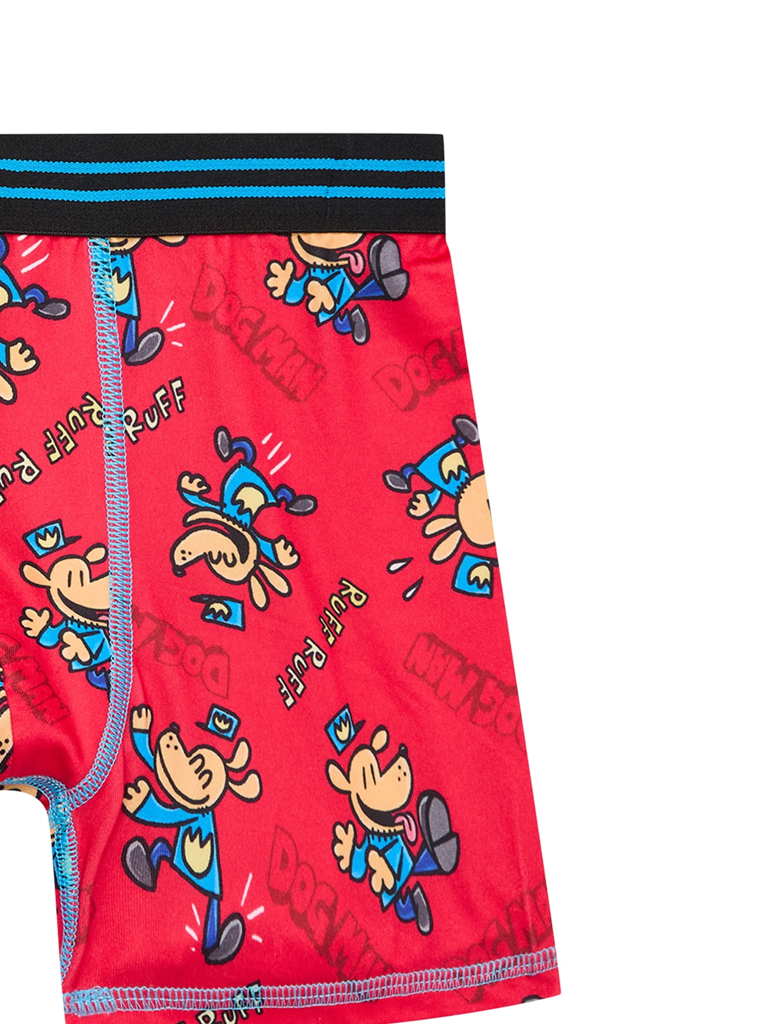 Dog Man Boys Boxer Briefs Underwear, 4-Pack, Sizes XS-XL
